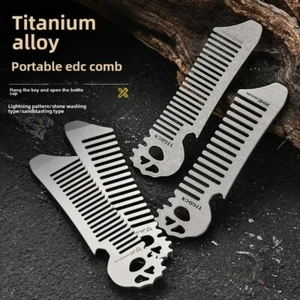 TC4 TITANIUM PRY Bar TOOL Ghost EDC bottle opener Comb - Picture 1 of 21