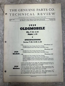 Original 1939 Oldsmobile Technical Review, Series 2 - Imagen 1 de 3