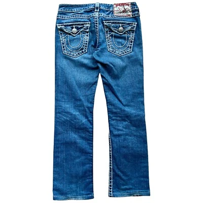 True Religion Billy Super T Jeans Regular Straight Fit LW Blue Women’s W32 L30 - Image 1 of 4