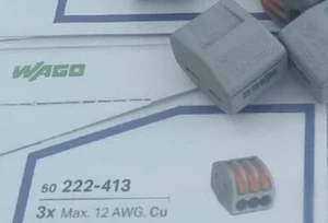 50pcs 222-413  WAGO Wire Connector Terminal Blocks   New - Picture 1 of 1