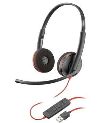 Plantronics Blackwire C3220 Stereo Headset 209745-201 USB-A connect PC / Mac - Image 1 of 3