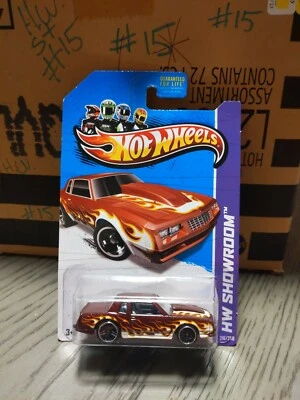 Hot Wheels '86 Monte Carlo SS HW Showroom 2013 Series #X1792 Dark Red Flames  - Image 1 of 4