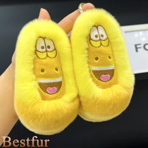 Lindo Llavero Real Conejo/Rex Bug Gusano Pompom Bolso Coche Teléfono Colgante Regalo - Imagen 1 de 16