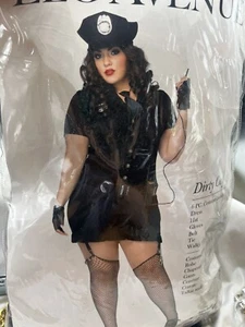 Leg Avenue Dirty Cop Adult Sexy Plus 1X/2X Police Costume - Picture 1 of 4