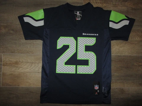 Seattle Seahawks Richard Sherman Youth S NFL Football Jersey #25 Team Navy Blue Cover