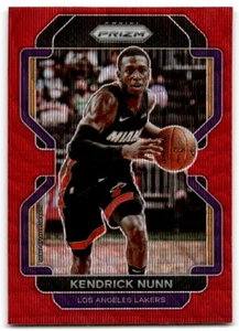 2021-22 Panini Prizm Red Wave Kendrick Nunn Los Angeles Lakers #216 - Picture 1 of 2