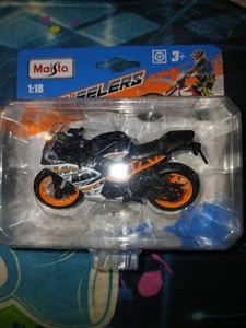 Maisto 2 Wheelers KTM RC 390 SPORT BIKE 1:18 Orange/Black/White Motorcycle - Picture 1 of 6