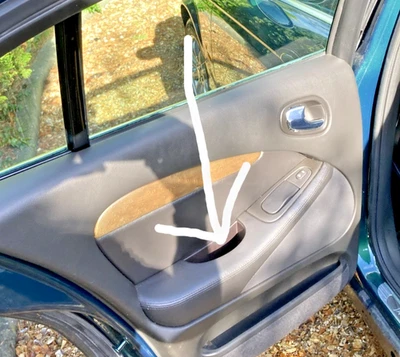 Jaguar S-Type 99-07 левая пассажирская дверная ручка резиновая отделка деталь вставка - Изображение 1 из 2