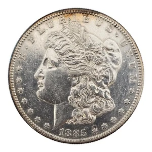 1885 S Morgan Silver Dollar Us Coin Au Details San Francisco Mint - Picture 1 of 2