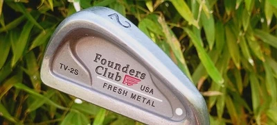 Rare Founders Club Fresh Metal TV-2S 2 Iron Stiff Steel White Dot #P51 - Image 1 of 3