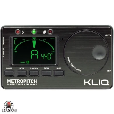 小巧调谐器和节拍器带音调发生器适用于吉他、小提琴和尤克里里琴 — 第 1/4 张图片