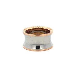 Anillo Bvlgari Anish Kapoor Oro Rosa 18k con Acero Inoxidable Banda B.Zero1 Talla 8 - Imagen 1 de 6