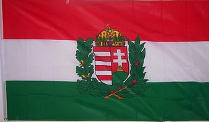 NEU 3ftx5 UNGARN WAPPEN UNGARISCHE FAHNE FLAGGE bessere Qualität USA Verkäufer - Bild 1 von 4