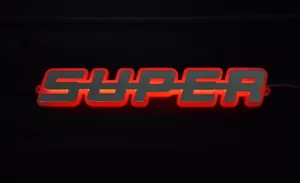 3D Exterior SUPER Sign LED 24V Light for Scania S/R/P/G/L Trucks Truckers (red) - Picture 1 of 4