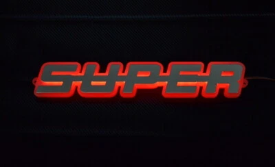 3D Exterior SUPER Sign LED 24V Light for Scania S/R/P/G/L Trucks Truckers (red) - Image 1 of 4