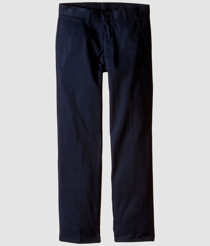 $36 Pantalones Nautica Niños Niños Azul Ajuste Regular Frente Plano Sarga Talla 14R Foto 1 de 1