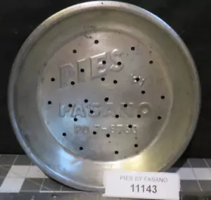 PIES BY FASANO - PO-7 8760 Pie Tin Pan 8-1/4”Perfed Americana 8-3/4"OD - Picture 1 of 6
