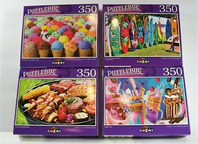 Jigsaw Puzzles Lot Of Four 350 Pieces Each Family Kids New Sealed FREE SHIPPING - Image 1 of 4