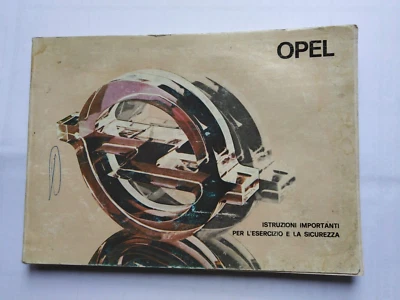 OPEL MANTA ASCONA REKORD LIBRETTO USO MANUTENZIONE  EDIZ. 09.1977  (150) - Immagine 1 di 4