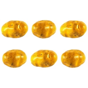 6er Pack Kunstkartoffel gelb Gemüse Kartoffeln Kunstgemüse Patata SET - Bild 1 von 3