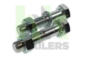 x2 Tow Ball Fixing Bolts, M16 x 75mm, Locking Washers and Nuts, Tow Bar, Maypole - Picture 1 of 1