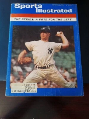 9/30/1963 Sports Illustrated (Whitey Ford World Series Cover) see scan - Image 1 of 2