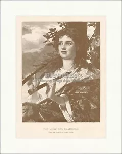 La Muse de Anakreon. Arnold Böcklin Bacchus Joint Impression Gl 663 - Bild 1 von 1
