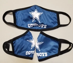 3 Pack of Dallas Cowboys Custom Protective Face Masks - Imagen 1 de 1