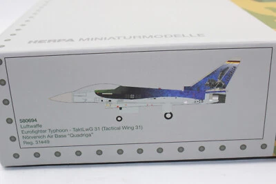 !! SALE !!  Herpa 580694 1:72 Luftwaffe Eurofighter Typhoon TaktLwG 31 NEU OVP - Bild 1 von 4
