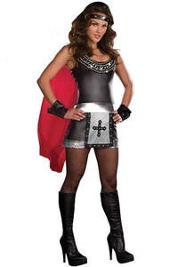 Dreamgirl - Battle Babe - Adult Costume - Women's Size XL - Black/Silver/Red - Picture 1 of 1