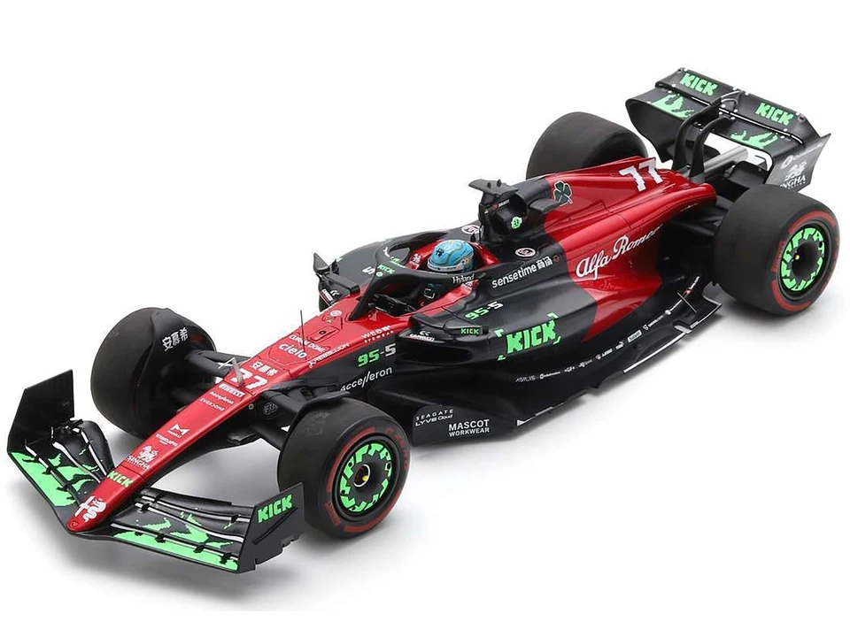 Spark 18S962 1/18 Alfa Romeo Team KICK C43 No.77 Belgian GP 2023 Valtteri Bottas