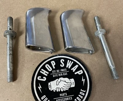 Soportes de señal de giro trasero cromados OEM Harley-Davidson, par, con HW, 68480-02 Foto 1 de 4