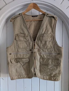 Andre Laurent Vintage Fishing Vest Large Cotton - Picture 1 of 4