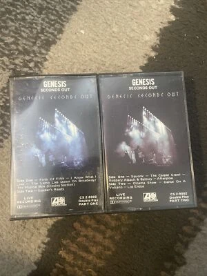 GENESIS Seconds Out Live 2 Cassette Set - RARE RCA CLUB EDITION PAPER LABELS - Image 1 of 4
