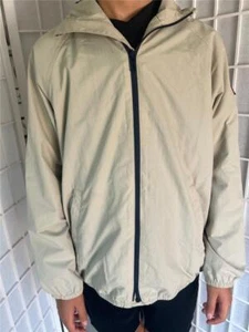 Boys Zara 11-12 Beige Zip Up Windbreaker Jacket - Picture 1 of 8
