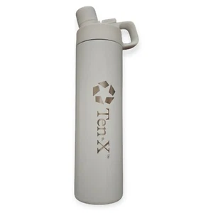 Ten-X weiße Wasserflasche Flachmann Kantine 20 Oz. Mit Twist Top - Bild 1 von 10