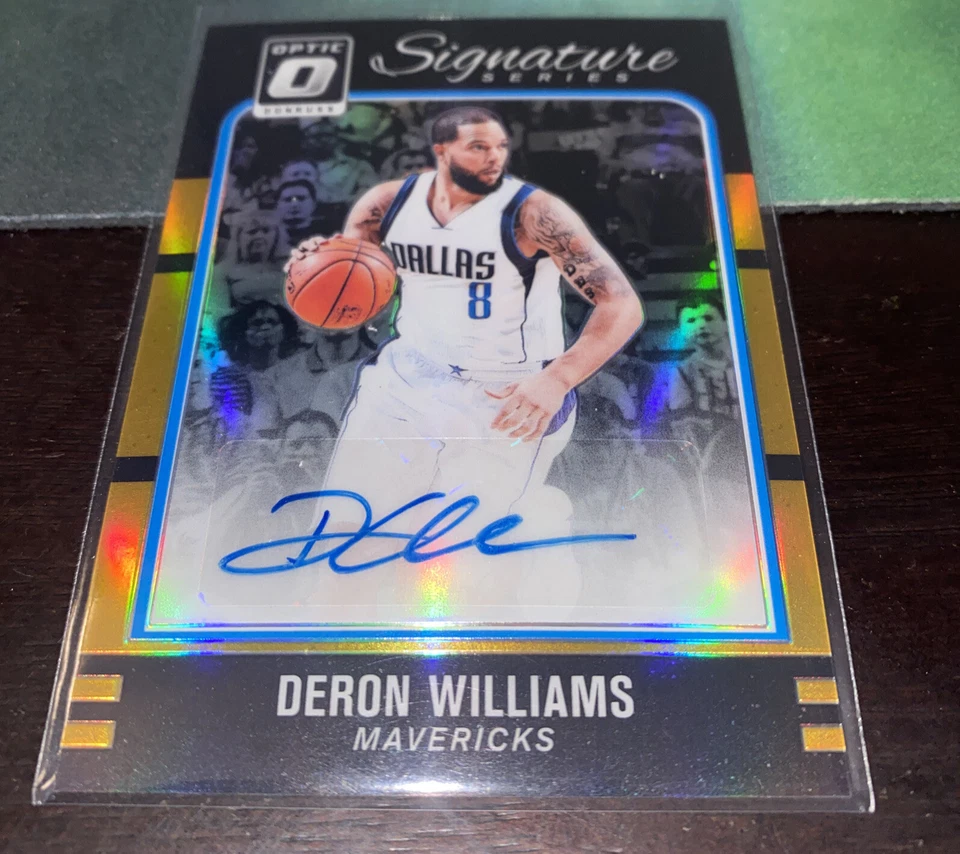 Donruss Optic Gold 签名 Deron Williams 签名金 SSP/10 爵士小牛网 — 第 1/2 张图片
