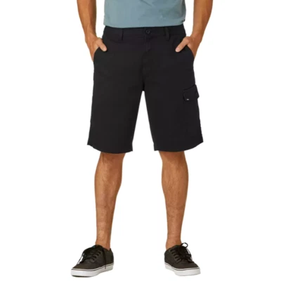 Mens 28 VANS Off The Wall Reverse Out Cargo Shorts Black - Image 1 of 4