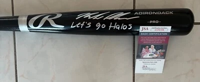 Nolan Schanuel Signed Rawlings Baseball Bat Inscribed Los Angeles Angels JSA N - Image 1 of 3