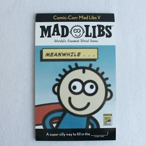 Mad Libs SDCC Exclusivo #5 Comic-Con Mad Libs V 2017 NUEVO - Imagen 1 de 2