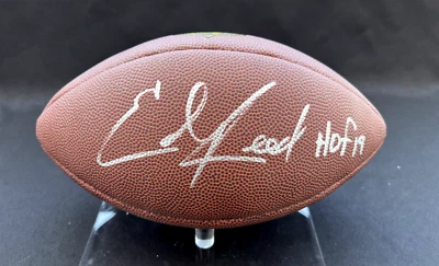 Fútbol americano Wilson firmado por Ed Reed HOF 19 Beckett Foto 1 de 4