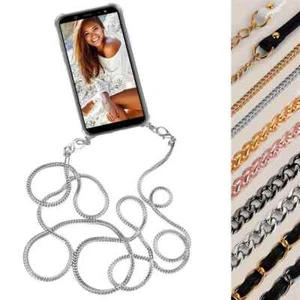 Phone Chain For Xiaomi 13 Lite Case with Metal Strap Phone Crossbody Bag - Picture 1 of 17