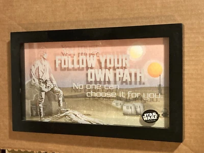 STAR WARS Follow Your Own Path Hallmark Glass Covered Wall Hanging - Image 1 of 3