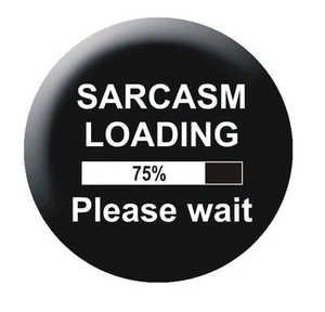 Sacram Loading 25mm Botón Insignia geek nerd - Imagen 1 de 1