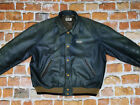 Diesel Vintage Leather Jacket Casual Dark Green Handwriting Size: XL Tip Top