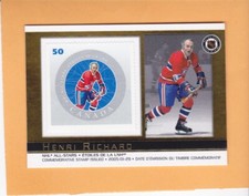 HENRI RICHARD 2005 CANADA POST COMMEMORATIVE STAMP #31 MONTREAL CANADIENS NM-MT