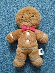 JELLYCAT PELUCHE PELUCHE PAN DE JENGIBRE HOMBRE LINDO MUY BUEN USADO 7" ALTO (FRED) - Imagen 1 de 2