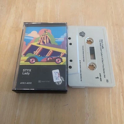Styx Lady (Cassette) AYK1-4233 Original Art US CASSETTE TAPE RARE - Image 1 of 3