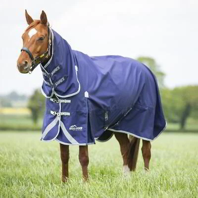 Shires Highlander Original 0g Lite Turnout Combo Rug - Navy - Image 1 of 4