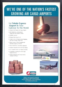 TOLEDO-LUCAS COUNTY EXPRESS FLUGHAFEN 1999 NATIONEN AM SCHNELLSTEN WACHSENDE LUFTFRACHTANZEIGE - Bild 1 von 1